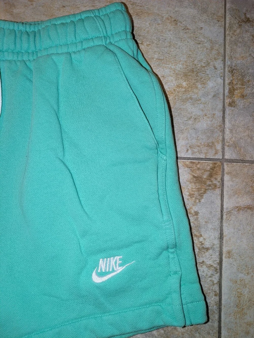 Nike Women's Sportswear Club Fleece Shorts in Teal - Small